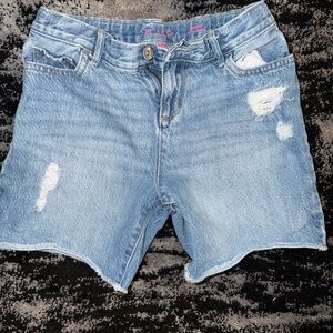 The Children's Place Light Blue Distressed Denim Shorts